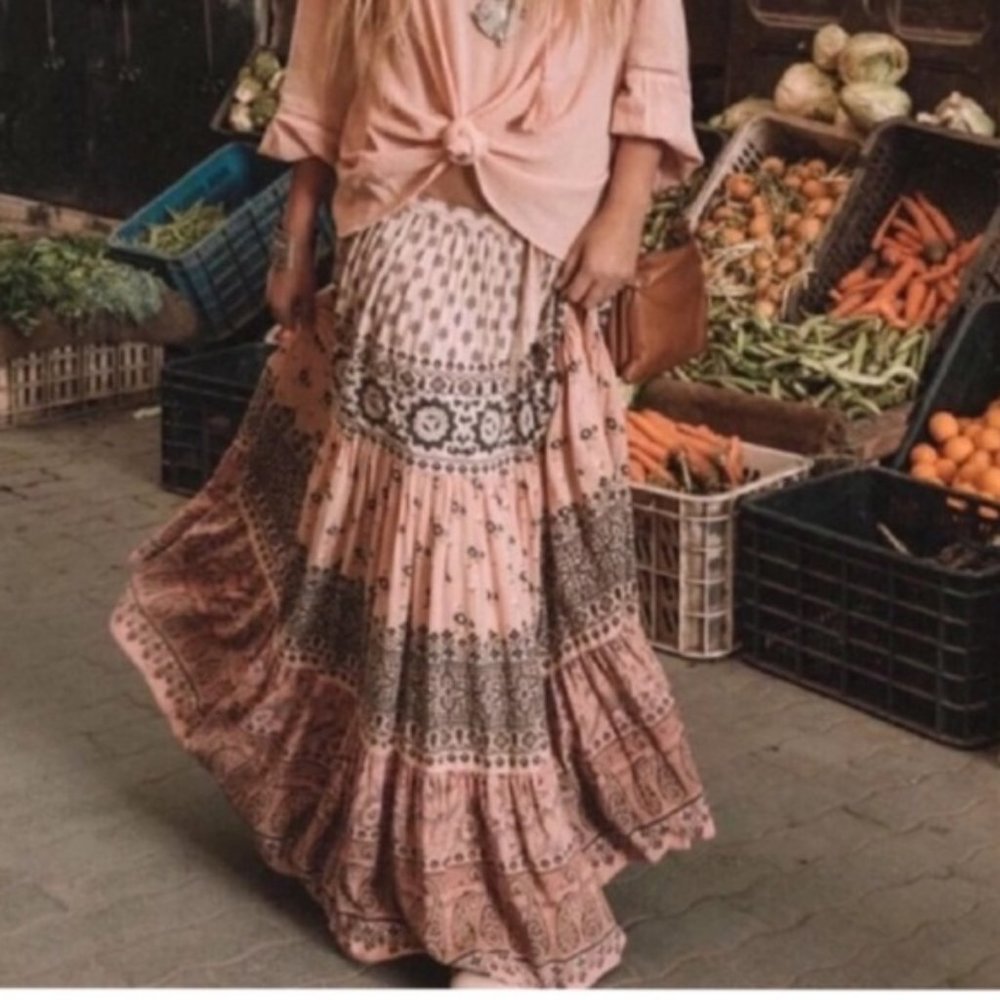 Spell Gypsy Collective LIONHEART Maxi Skirt XS